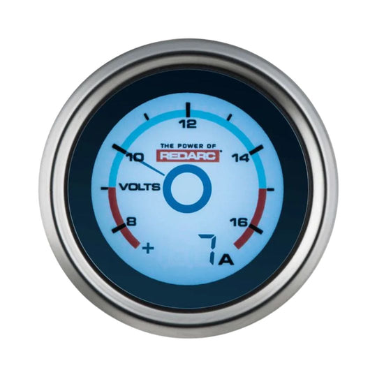 REDARC - Single Voltage 52Mm Gauge with Optional Current Display - G52-VA