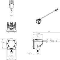 High output compact LED light