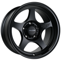 Falcon Wheels T2 - Matte Black 17x9 Wheels