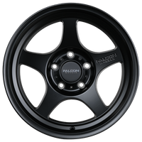 Falcon Wheels T2 - Matte Black 17x9 Wheels