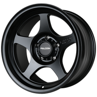 Falcon Wheels T2 - Matte Black 17x9 Wheels