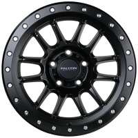 Falcon Wheels T7 - Matte Black 17x9 Wheels