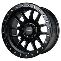 Falcon Wheels T7 - Matte Black 17x9 Wheels