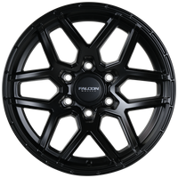Falcon Wheels T9 Atlas - Matte Black 17x9 Wheels