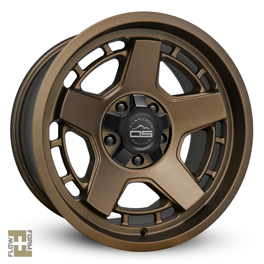 Overland Sector Atlas 17x9 -12 5x114.3/5x127mm 71.5mm Satin Textured Bronze