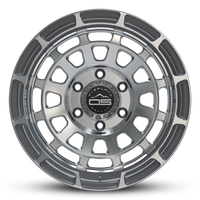 Overland Sector Badlander Forged 17x9 +0 5x114.3mm 73.1mm Gloss Gun Metal Machined Face