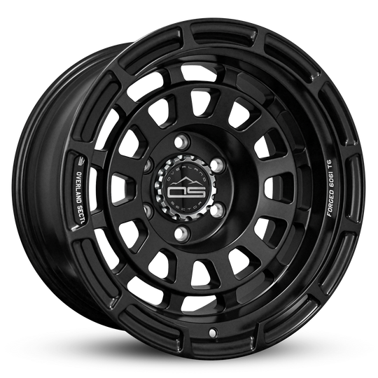 Overland Sector Badlander Forged 17x9 -35 6x139.7mm 106.1mm All Satin Black