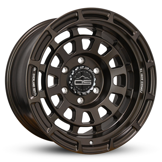 Overland Sector Badlander Forged 17x9 -12 6x139.7mm 106.1mm All Satin Mocha Bronze