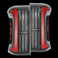 AlphaRex (NOVA-Series) 2024-UP Toyota Tacoma Prismatic LED Tail Lights - Black-Red