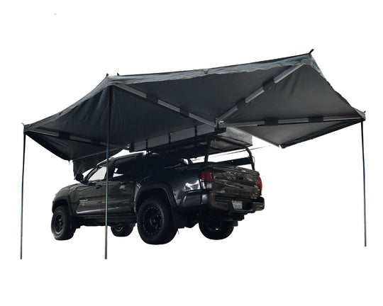 Overland Vehicle Systems - OVS Nomadic Awning 270 - Driver Side Dark Gray Cover With Black Cover Universal