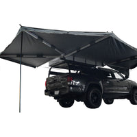 Overland Vehicle Systems - OVS Nomadic Awning 270 - Passenger Side Dark Gray Cover With Black Cover Universal