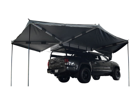 Overland Vehicle Systems - OVS Nomadic Awning 270 - Passenger Side Dark Gray Cover With Black Cover Universal