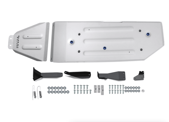 RIVAL Aluminum Gas Tank Skid Plate 2016-2023 Toyota Tacoma 3Gen Including TRD Offroad 5-Foot Bed Only