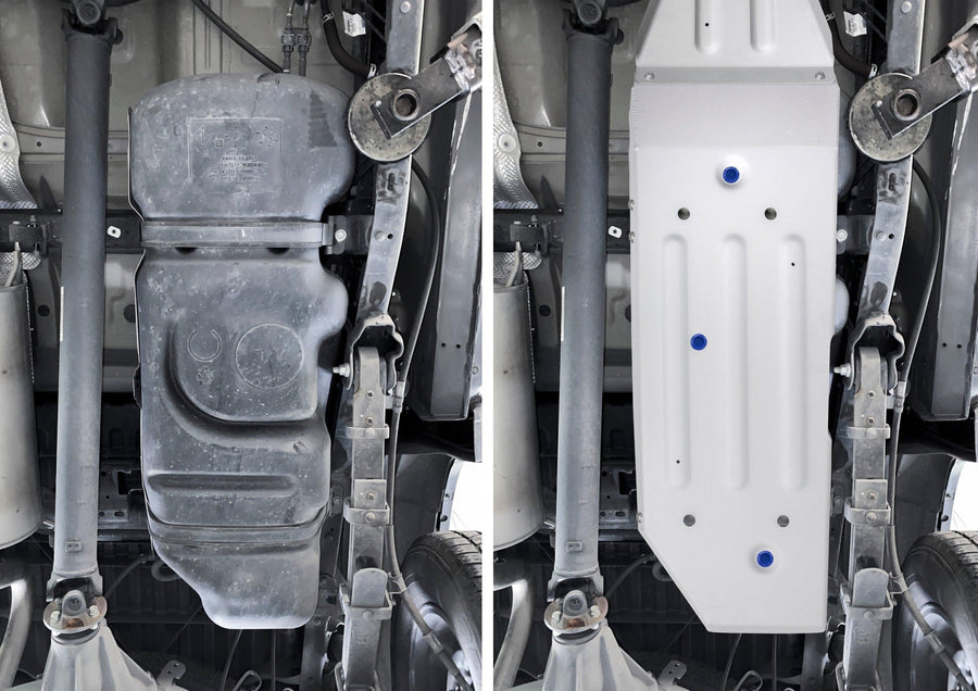 RIVAL Aluminum Gas Tank Skid Plate 2016-2023 Toyota Tacoma 3Gen Including TRD Offroad 5-Foot Bed Only