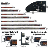 Extreme LED - X6S 38" Curved Slim Amber/White 180W LED Light Bar & Harness