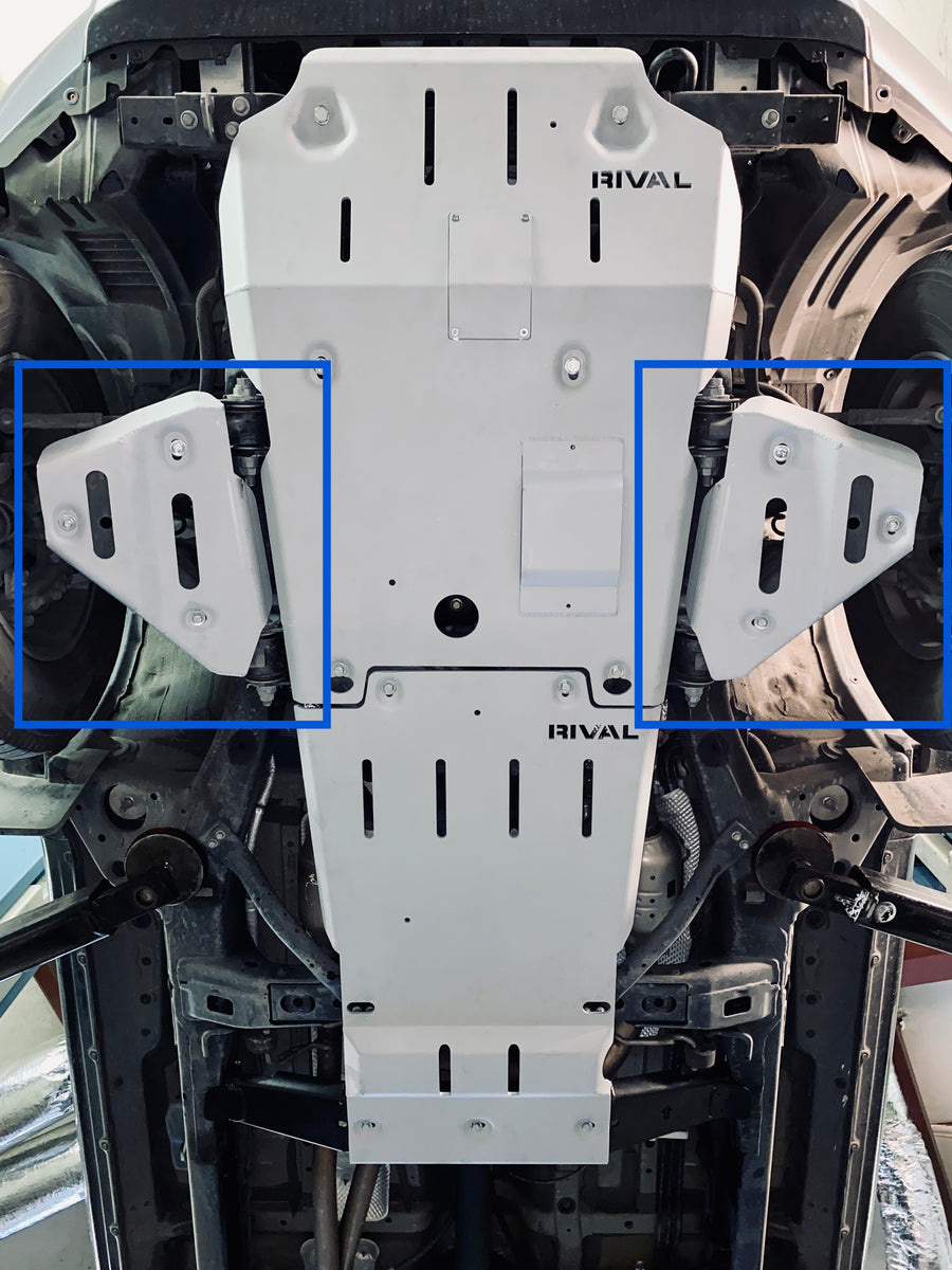Rival - Aluminum 1/4 Inch Skid Plate Lower Control (Non KDSS) | 3rd Gen Tacoma & 5th Gen 4Runner