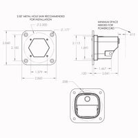 Baja Designs - S1 LED Flush Lights (Pair) - 387809 - 4WD CREW