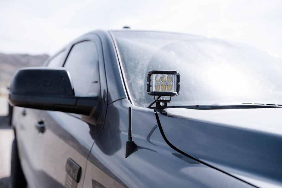 Cali Raised LED - Low Profile LED Ditch Light Brackets & Kit Toyota Tundra 2014-2021