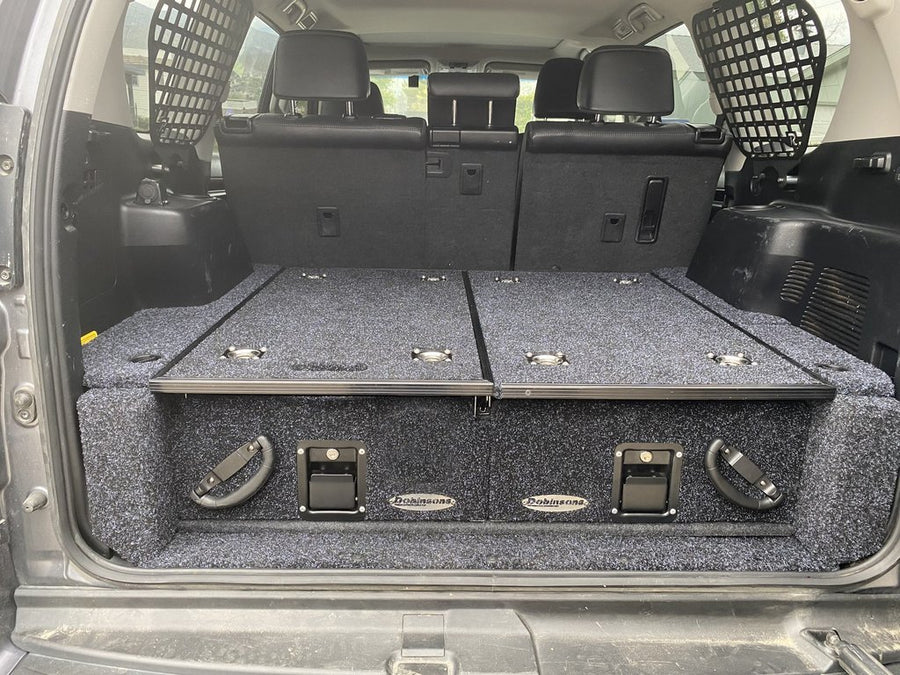 Dobinsons - Rear Dual Roller Drawer System For Lexus GX460 2010-2020 With Fridge Slide - 4WD CREW