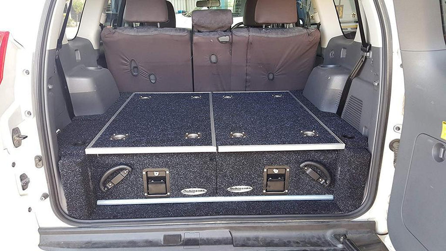 Dobinsons - Rear Dual Roller Drawer System For Lexus GX460 2010-2020 With Fridge Slide - 4WD CREW
