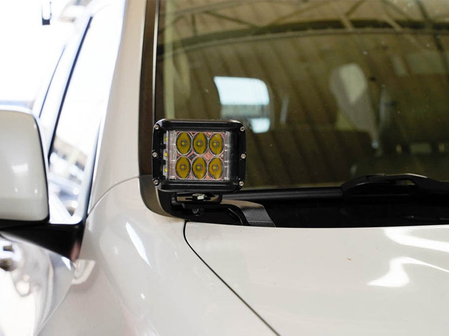 Cali Raised LED - Low Profile LED Ditch Light Brackets Kits Lexus GX 460 2010-2021