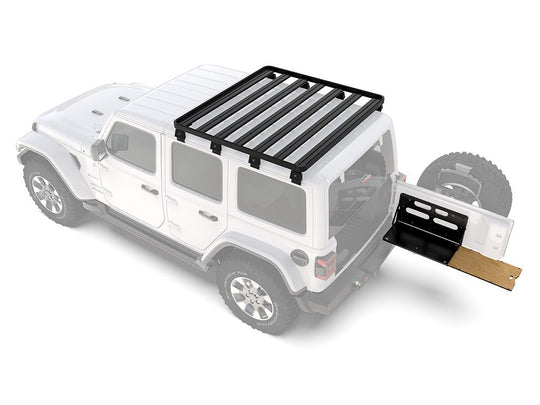 Front Runner - Jeep Wrangler JL 4 Door (2018-current) Slimline II 1/2 Roof Rack W/drop Down Table Kit