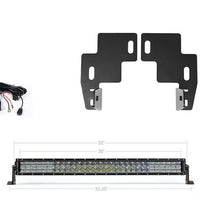 Cali Raised LED - 32" Lower Bumper Hidden LED Light Bar Brackets Kit Chevy Colorado 2014-2021