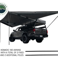 Overland Vehicle Systems - OVS Nomadic Awning 180 - Dark Gray Cover With Black Cover Universal