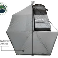 Overland Vehicle Systems - OVS Nomadic Awning 270 - Driver Side Dark Gray Cover With Black Cover Universal