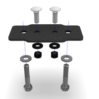 Prinsu - Rotopax Mount - Single Crossbar Mount - 4WD CREW