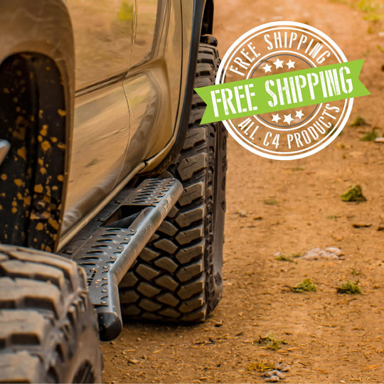 C4 - Toyota Tacoma Rock Sliders | 3rd Gen | 2016+