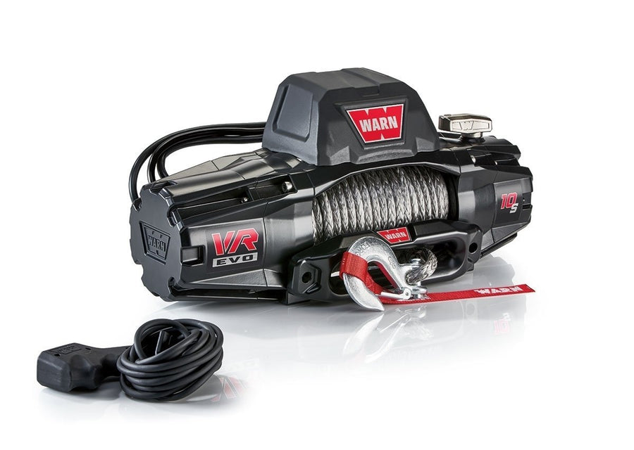 Warn - VR EVO 10-S 10,000lb Winch with Synthetic Rope - 103253 - 4WD CREW